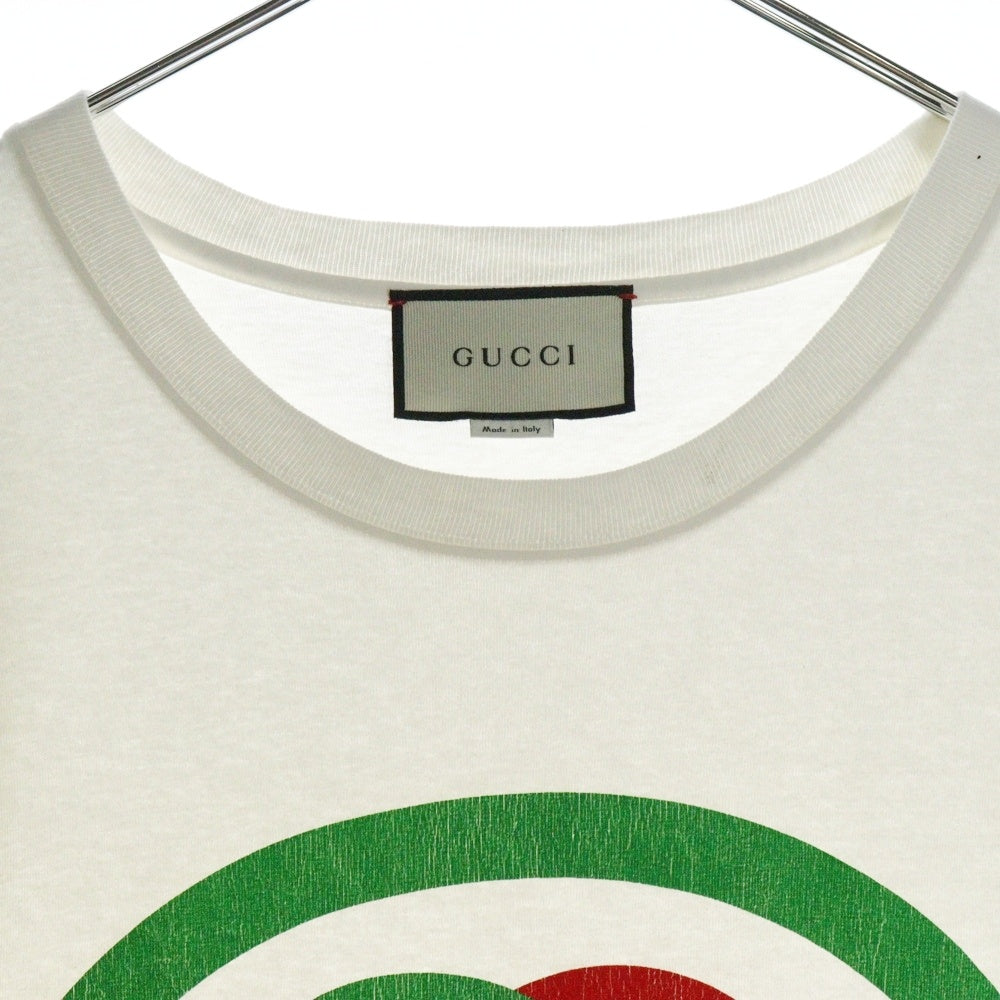 GUCCI(グッチ) 20SS Oversize Tee With Interlocking G 565806 XJBAU インターロッキングGオーバーサイズ半袖Tシャツ ホワイト