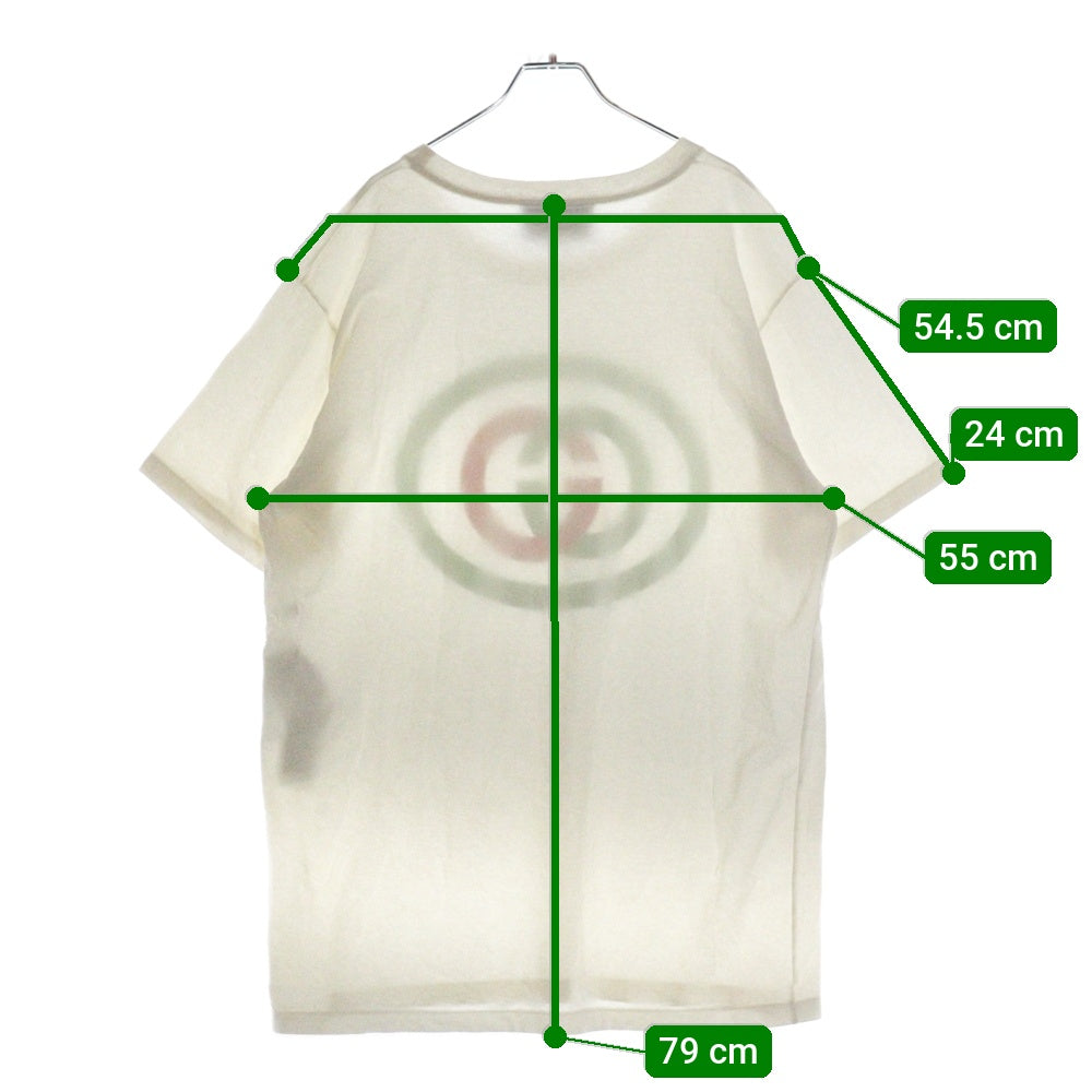 GUCCI(グッチ) 20SS Oversize Tee With Interlocking G 565806 XJBAU インターロッキングGオーバーサイズ半袖Tシャツ ホワイト