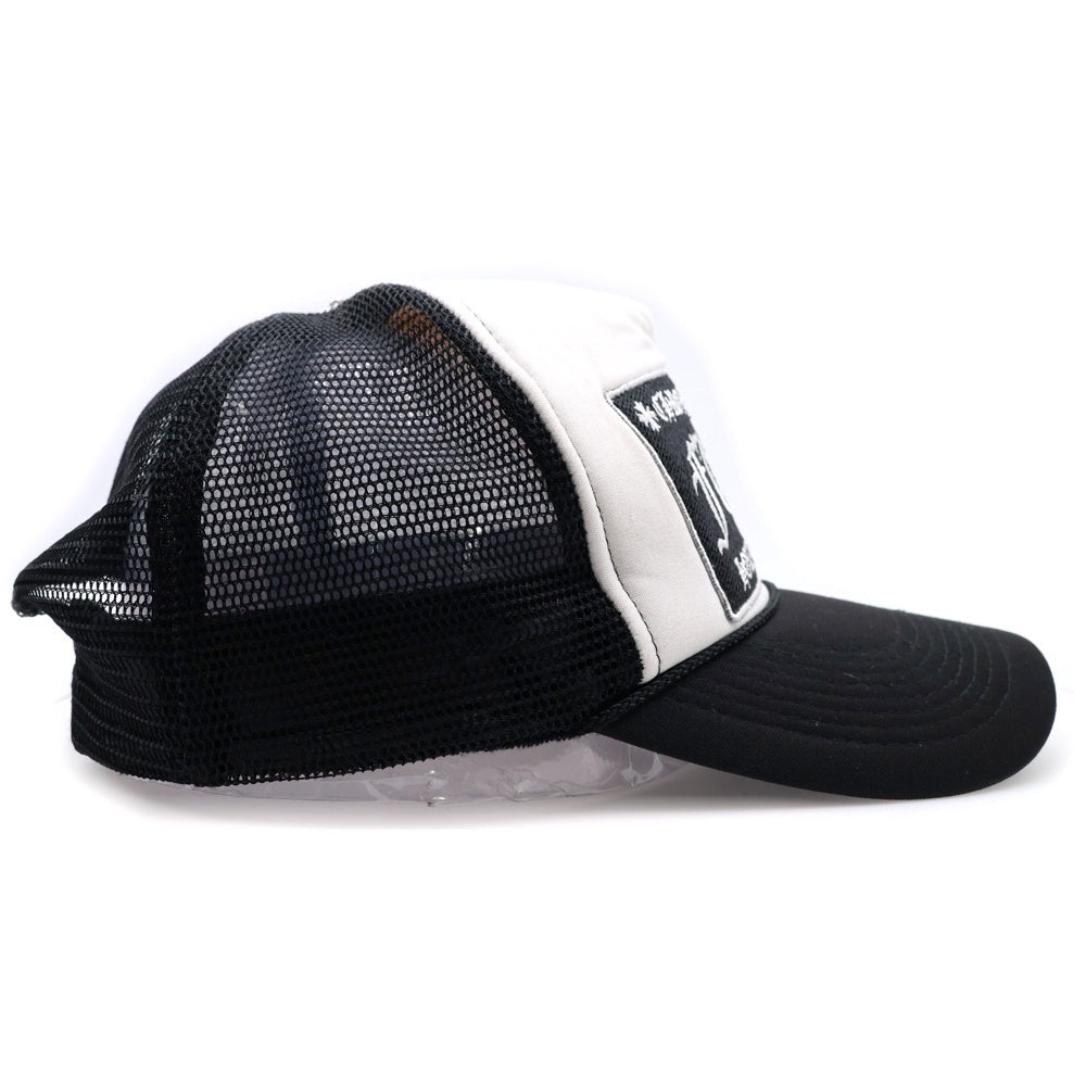CHROME HEARTS(クロムハーツ) OLD TRUCKER CAP FUCK オールド トラッカーキャップ クロスボール付メッシュ帽子 ブラック