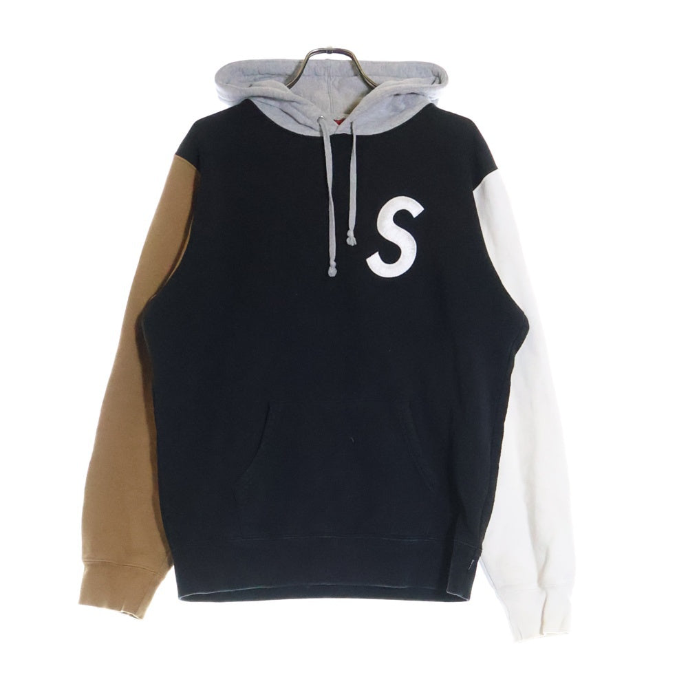 SUPREME(シュプリーム) 19SS S Logo Colorblocked Hooded Sweatshirt Sロゴ カラーブロック スウェット プルオーバーパーカー フーディ マルチ