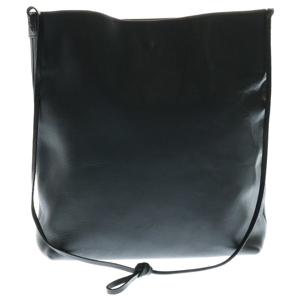 Rick Owens(リックオウエンス) All Leather Shoulder Bag RP14S4423-LVRM オールレザーショルダーバッグ ブラック
