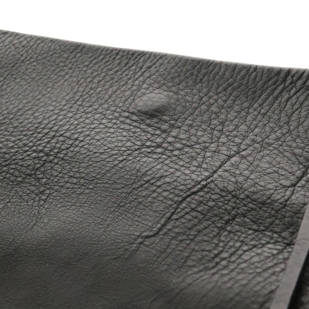 Rick Owens(リックオウエンス) All Leather Shoulder Bag RP14S4423-LVRM オールレザーショルダーバッグ ブラック