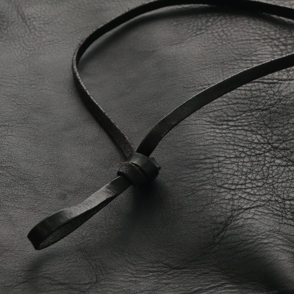 Rick Owens(リックオウエンス) All Leather Shoulder Bag RP14S4423-LVRM オールレザーショルダーバッグ ブラック