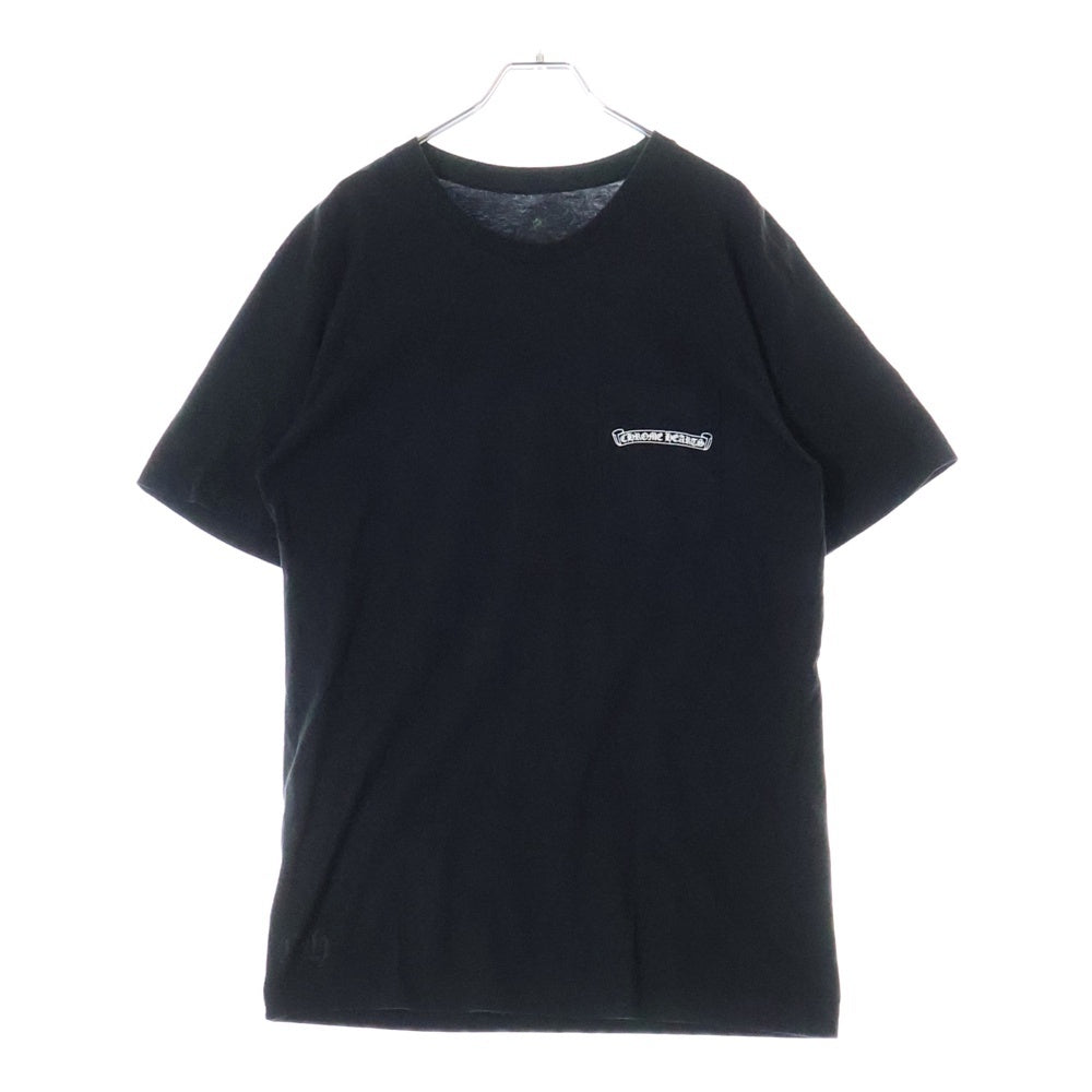 CHROME HEARTS(クロムハーツ) CH T-SHRT スクロールラベルプリント半袖Tシャツ ブラック