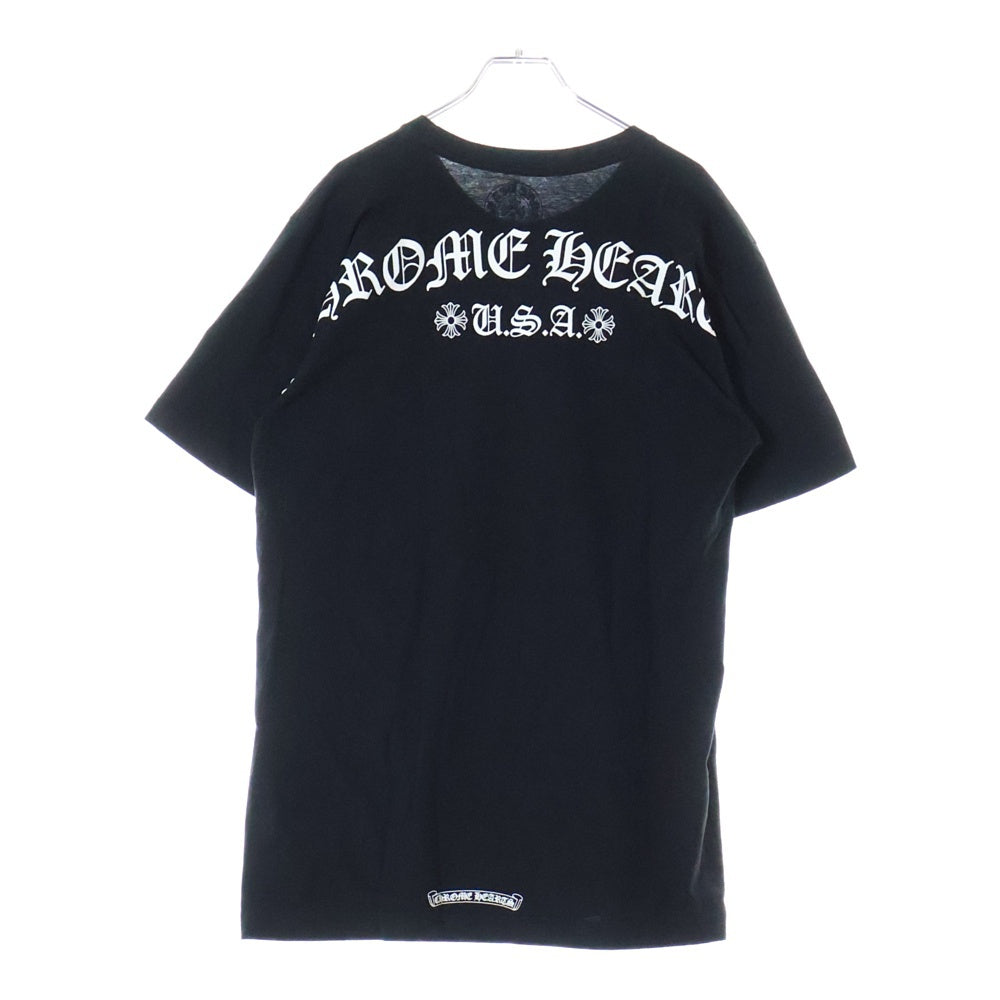 CHROME HEARTS(クロムハーツ) CH T-SHRT スクロールラベルプリント半袖Tシャツ ブラック