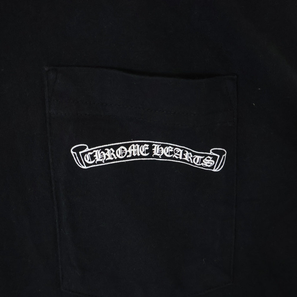 CHROME HEARTS(クロムハーツ) CH T-SHRT スクロールラベルプリント半袖Tシャツ ブラック