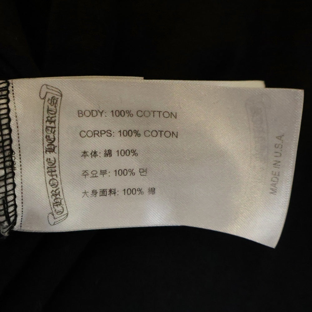 CHROME HEARTS(クロムハーツ) CH T-SHRT スクロールラベルプリント半袖Tシャツ ブラック