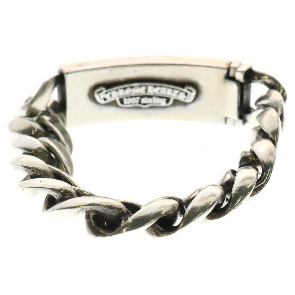 CHROME HEARTS(クロムハーツ) ID FLORAL CRS フローラルクロスIDクラシックリンク ブレスレット 11LINK シルバー
