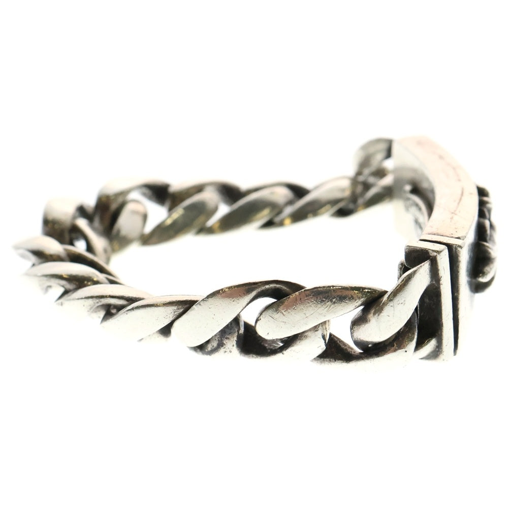 CHROME HEARTS(クロムハーツ) ID FLORAL CRS フローラルクロスIDクラシックリンク ブレスレット 11LINK シルバー