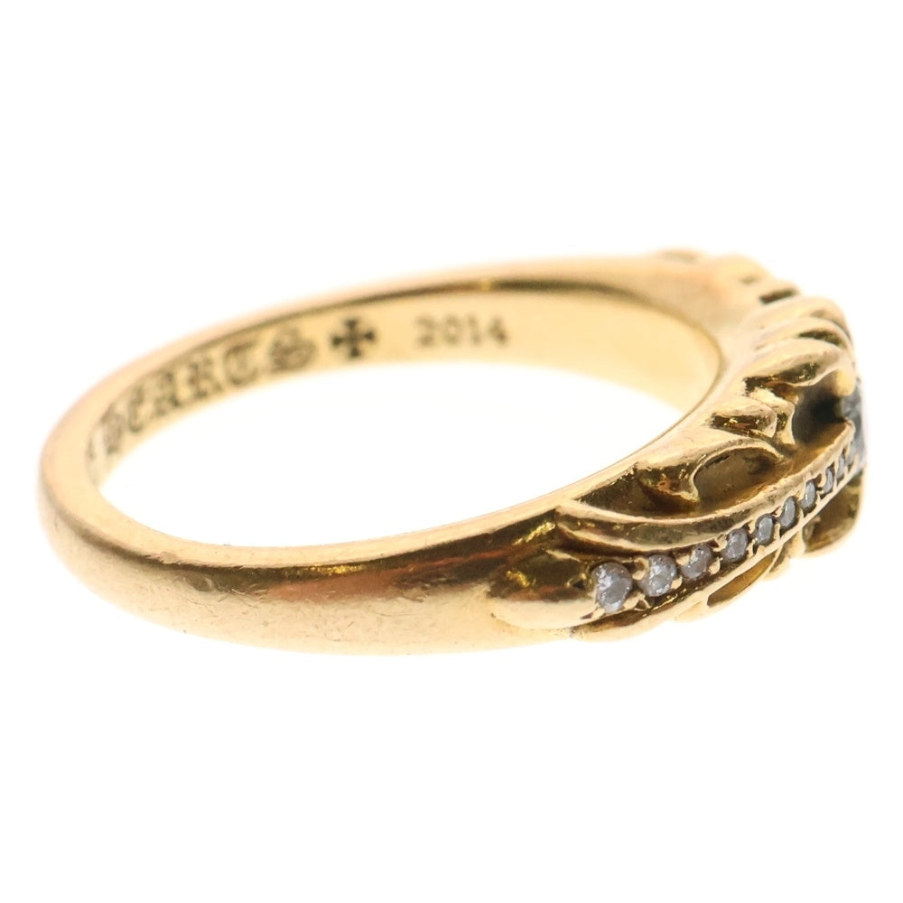 CHROME HEARTS(クロムハーツ) 22K BABYCLSC P/DIA ベイビークラシック フローラルクロスリング PAVEダイヤ ゴールド BCA055