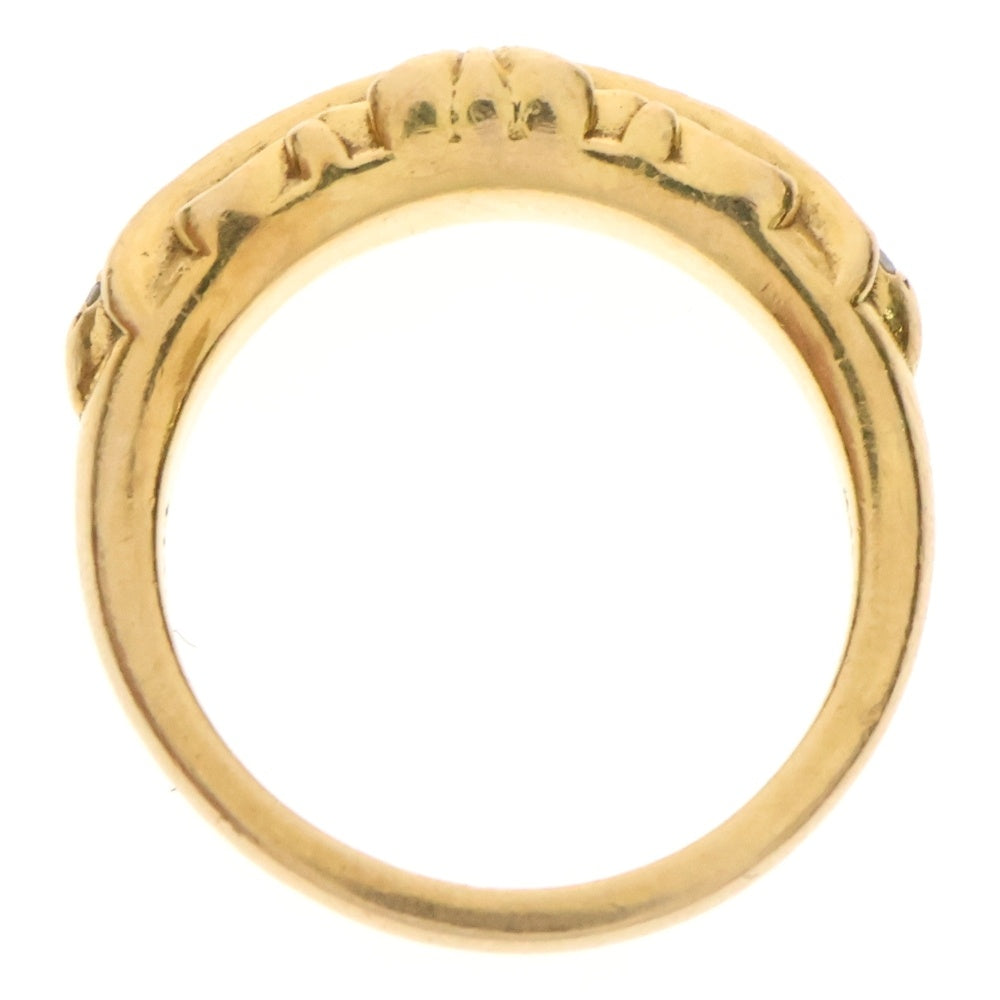 CHROME HEARTS(クロムハーツ) 22K BABYCLSC P/DIA ベイビークラシック フローラルクロスリング PAVEダイヤ ゴールド BCA055