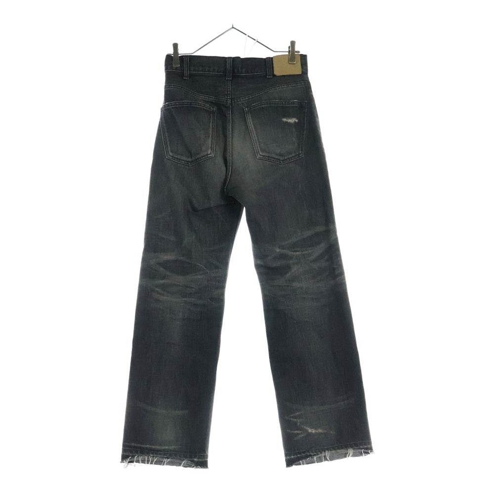 CELINE(セリーヌ) 24SS Wesley Jeans Destroyed Denim Pants 2N850247Y.06CK ウェスリージーンズ ブラックデストロイデニムパンツ グレー