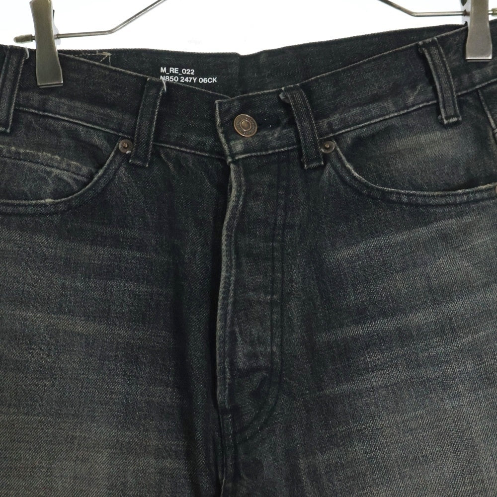 CELINE(セリーヌ) 24SS Wesley Jeans Destroyed Denim Pants 2N850247Y.06CK ウェスリージーンズ ブラックデストロイデニムパンツ グレー