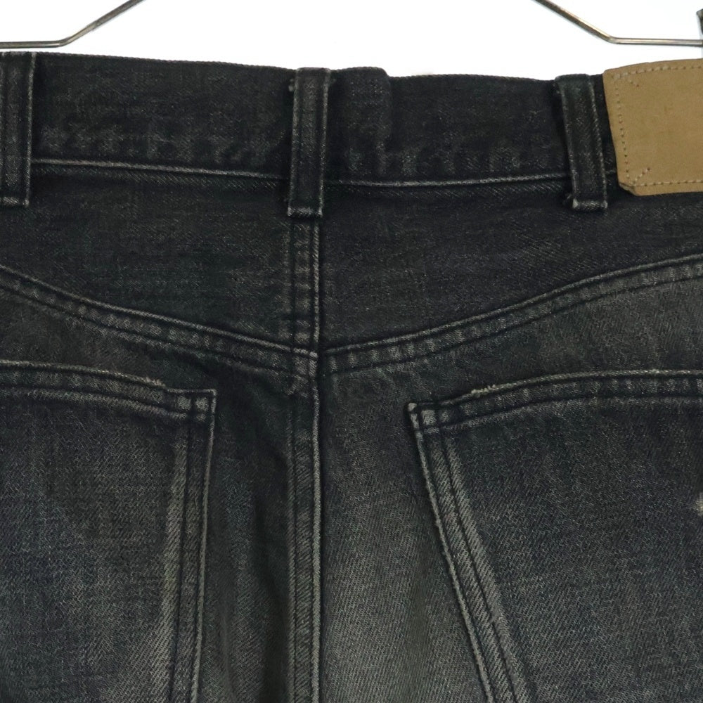 CELINE(セリーヌ) 24SS Wesley Jeans Destroyed Denim Pants 2N850247Y.06CK ウェスリージーンズ ブラックデストロイデニムパンツ グレー