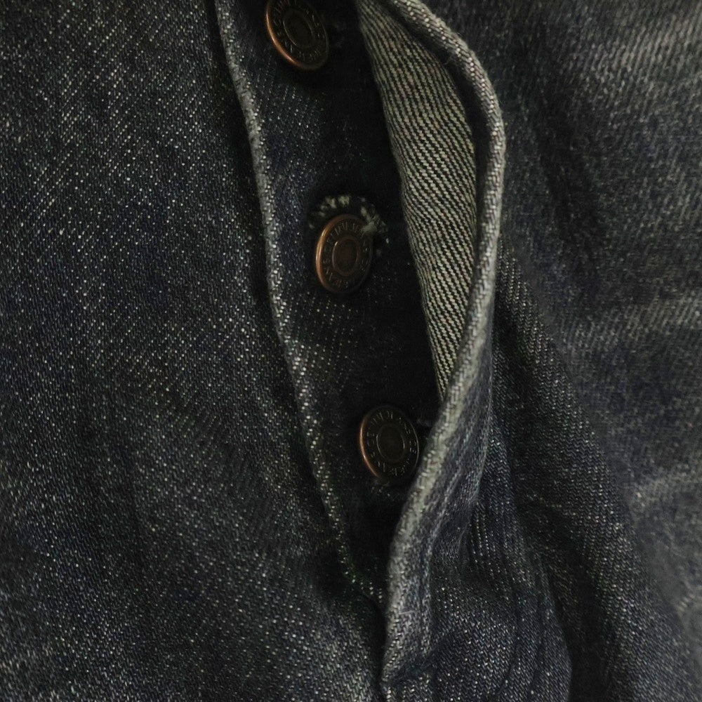 CELINE(セリーヌ) 24SS Wesley Jeans Destroyed Denim Pants 2N850247Y.06CK ウェスリージーンズ ブラックデストロイデニムパンツ グレー