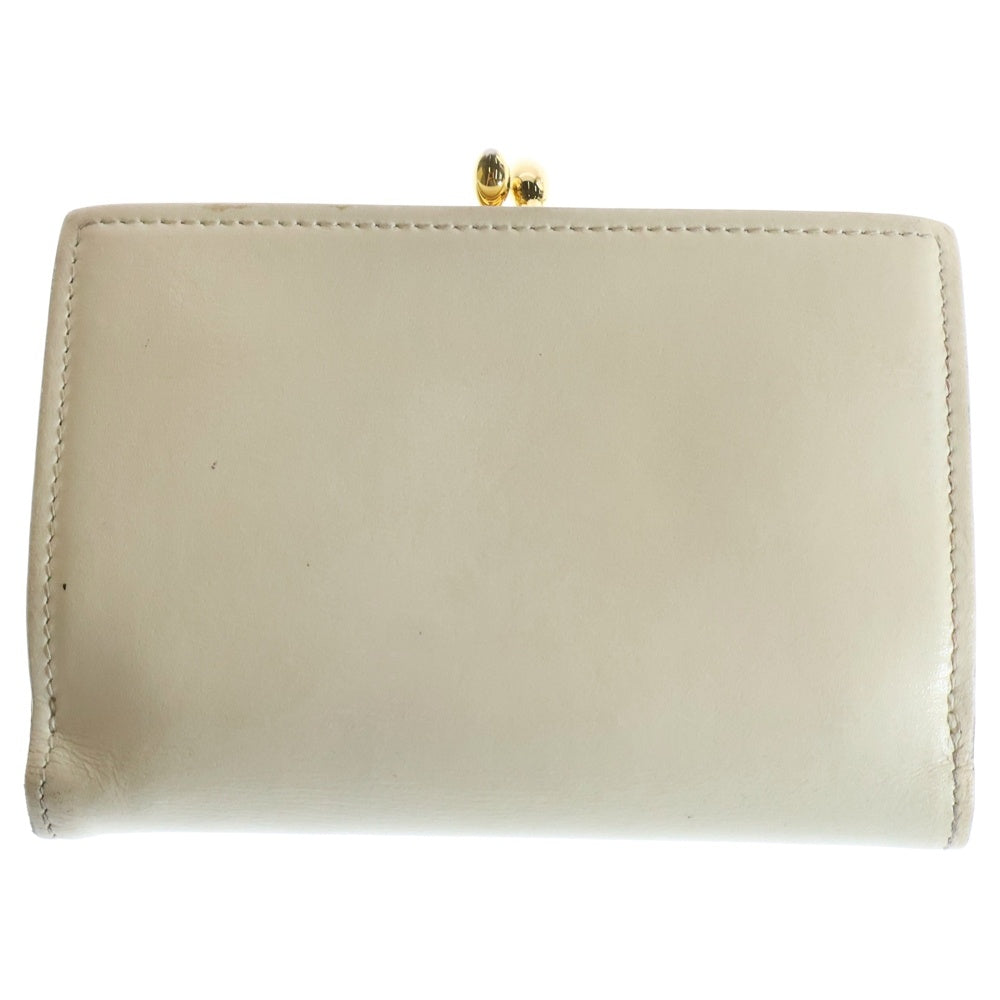 JIL SANDER(ジルサンダー) GOJI PURSE SM J07UI0015 P4840 254 ゴジパース 二つ折り コンパクトレザーウォレット がま口財布 レディース ベージュ