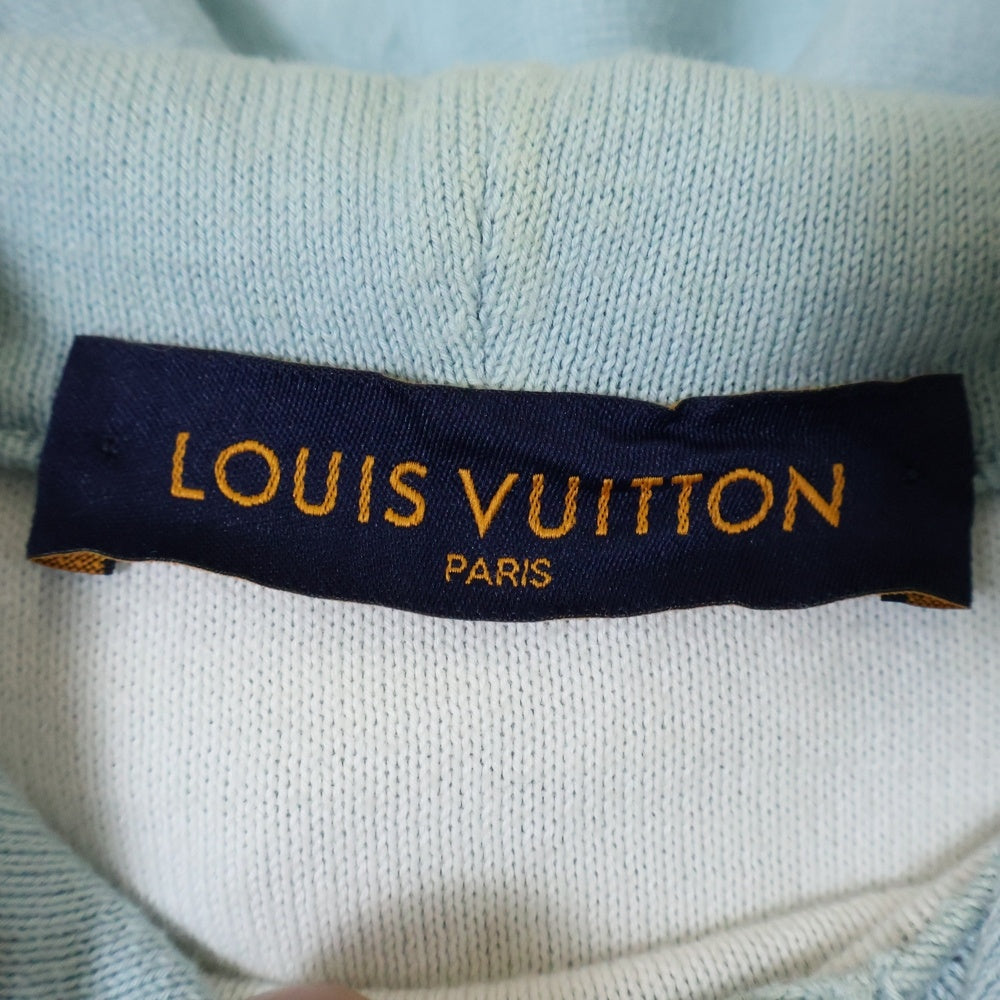 LOUIS VUITTON(ルイヴィトン) 23SS モノグラム グラディエント ジャガード コットン ニット プルオーバーパーカー ブルー RM231Q USO HNN45W