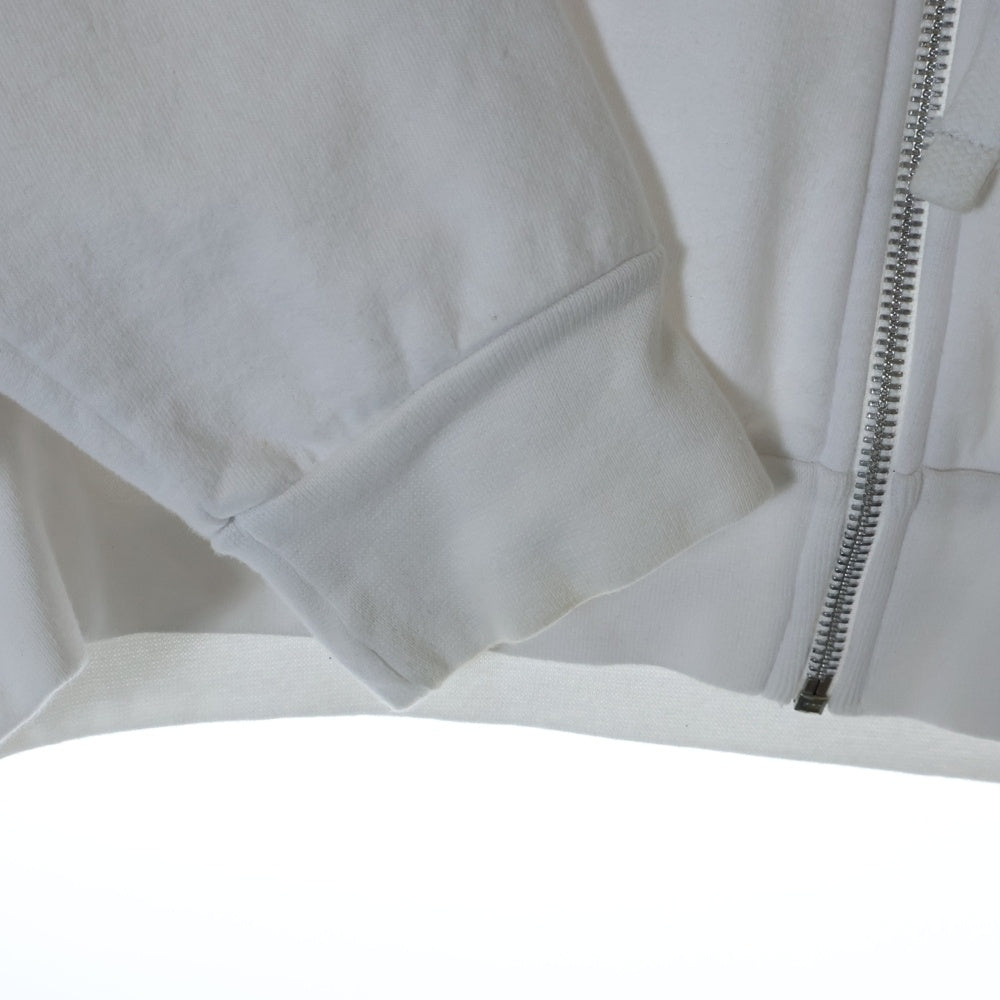 CHROME HEARTS(クロムハーツ) SWTSHRT HD ZIP アームロゴ ダガージップアップ スウェット フーディ パーカー ホワイト