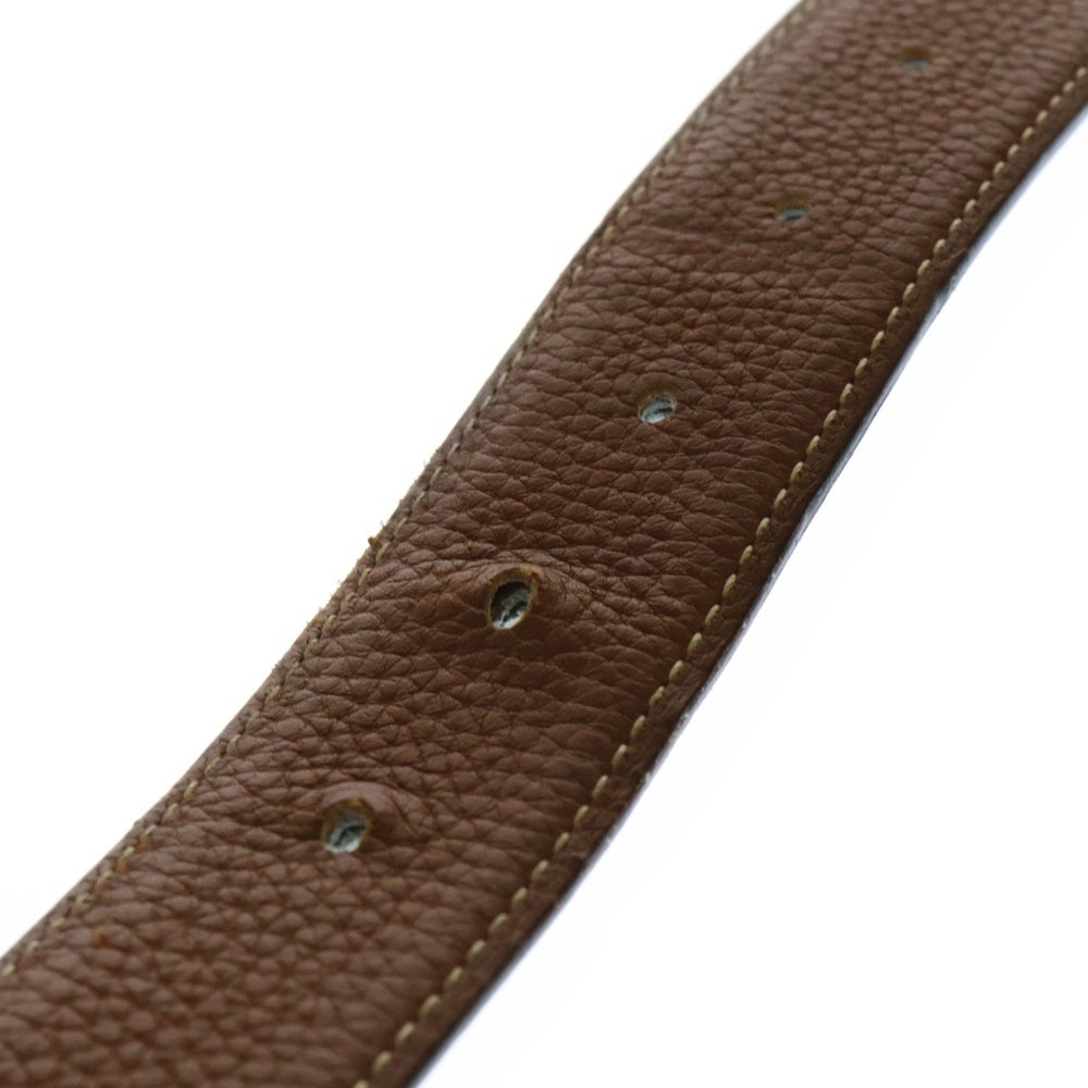HERMES(エルメス) コンスタンス D刻印 19年製 Hロゴバックル シルバー金具 トリヨンクレマンス リバーシブル レザーベルト ブラウン