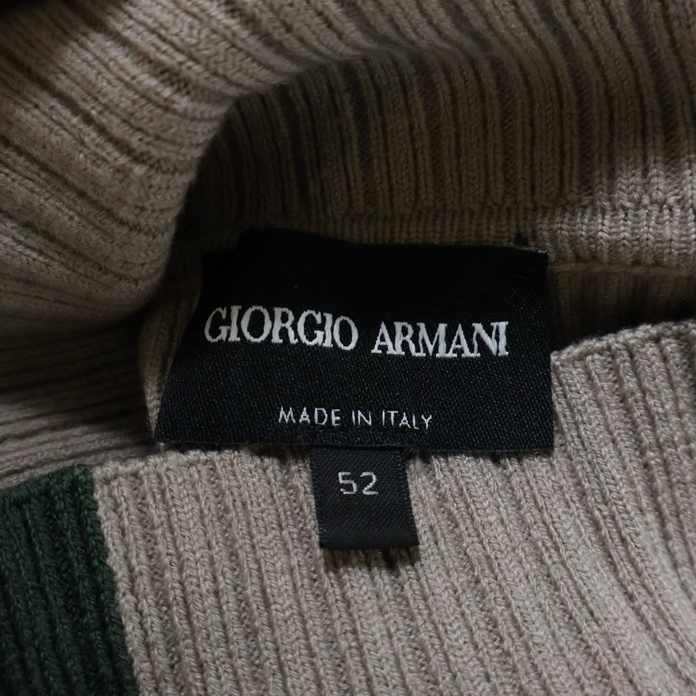 GIORGIO ARMANI(ジョルジオアルマーニ) タートルネックライン ニットセーター ベージュ 6LSM24SM36Z