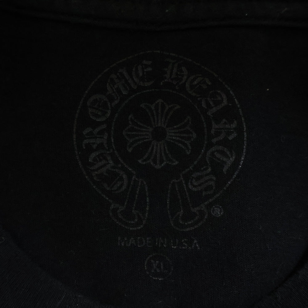 CHROME HEARTS(クロムハーツ) Seoul Horseshoe Tee ソウルホースシュー ロゴプリント 半袖Tシャツ カットソー ソウル限定 ブラック