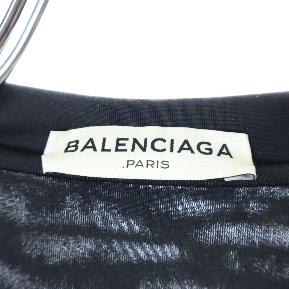 BALENCIAGA(バレンシアガ) ポリエステル ジップアップ ノーカラージャケット ブラック 412907 TQK21