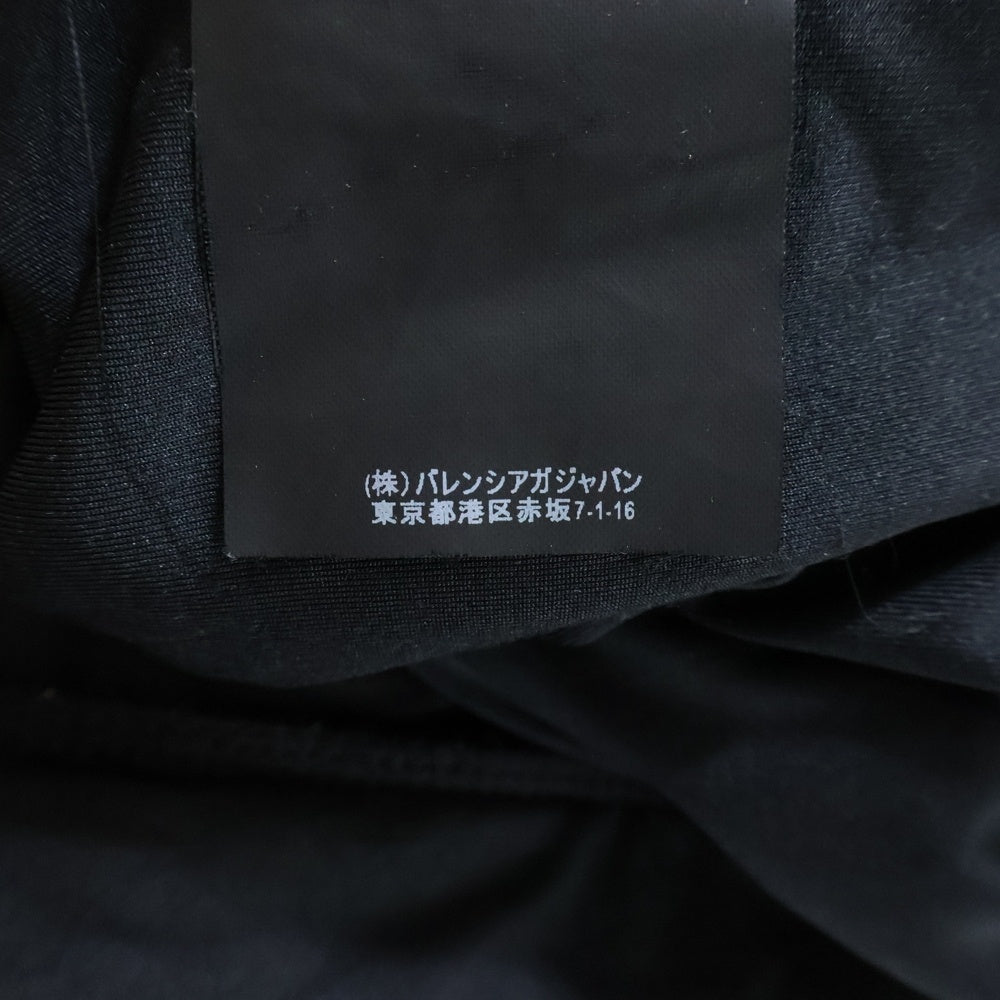 BALENCIAGA(バレンシアガ) ポリエステル ジップアップ ノーカラージャケット ブラック 412907 TQK21