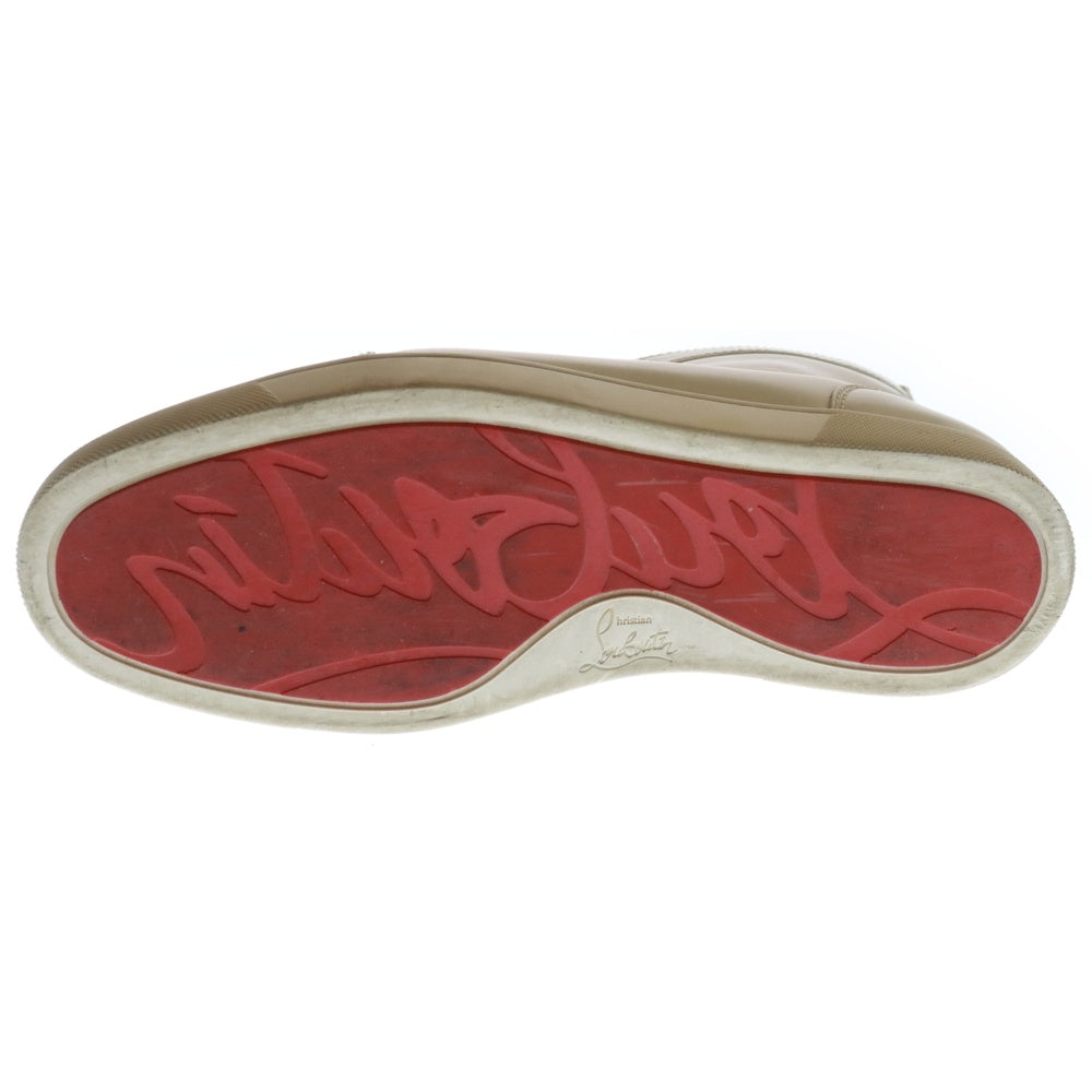 CHRISTIAN LOUBOUTIN(クリスチャンルブタン) レースアップ レザー ハイカットスニーカー ホワイト