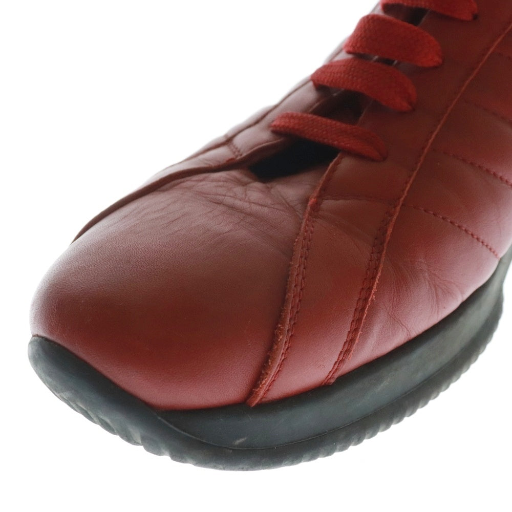 EMPORIO ARMANI(エンポリオアルマーニ) レースアップ ローカットスニーカー レッド