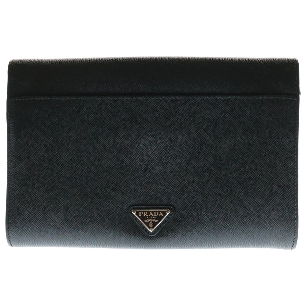 PRADA(プラダ) サフィアーノ レザー セカンドバッグ クラッチバッグ ブラック 2VF005