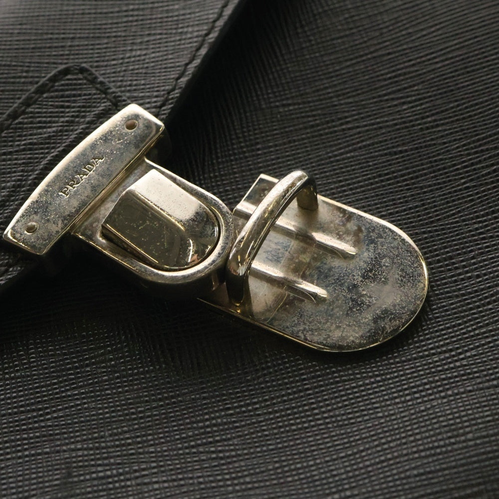 PRADA(プラダ) サフィアーノ レザー セカンドバッグ クラッチバッグ ブラック 2VF005