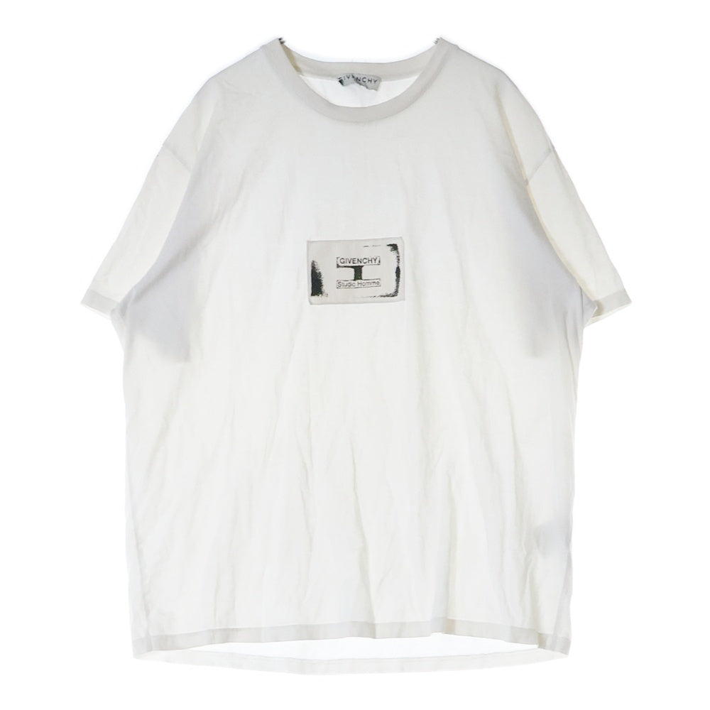GIVENCHY(ジバンシィ) 21SS Studio Homme S/S Tee BM70UQ3002 BM70UQ3002 スタジオホーム 半袖Tシャツ ホワイト
