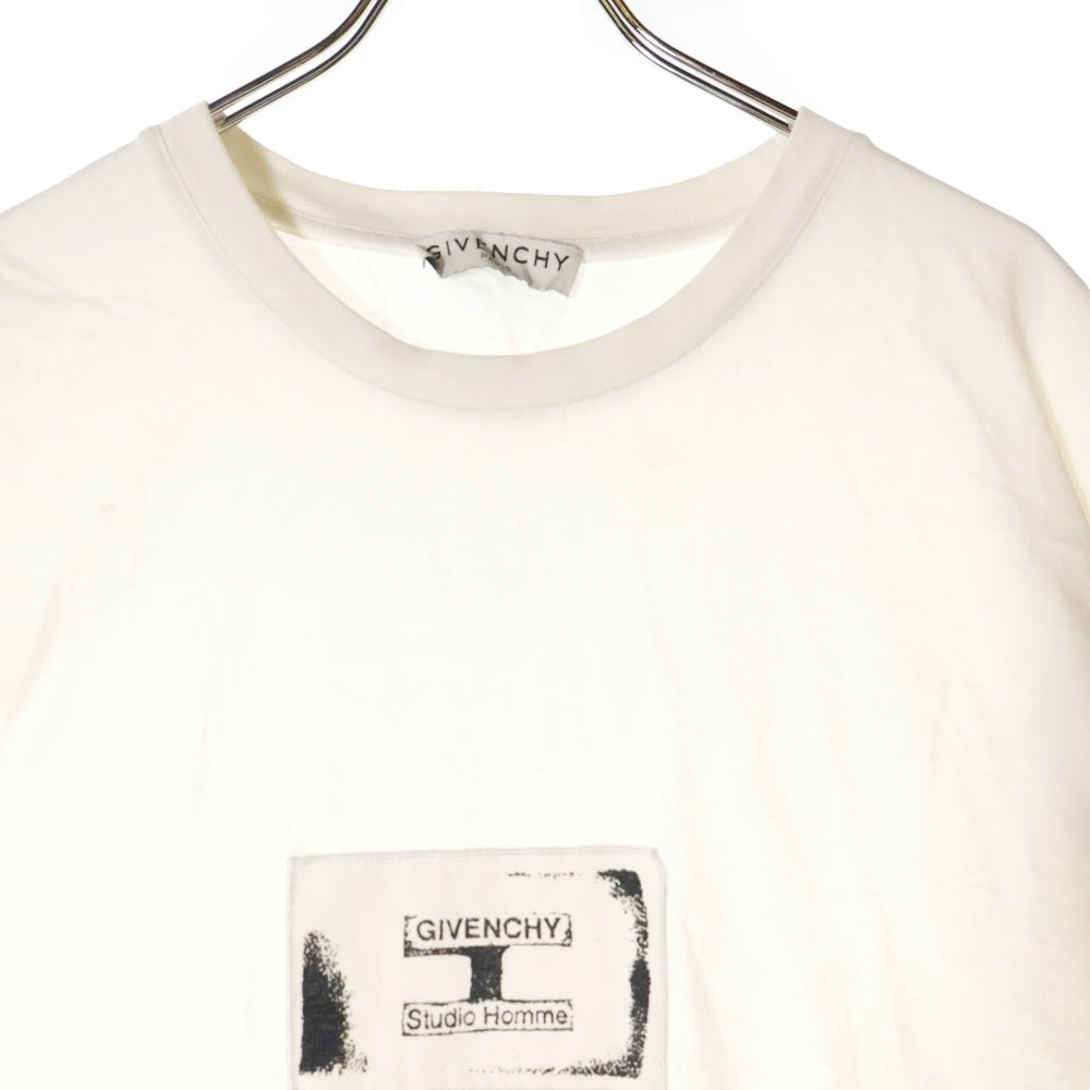 GIVENCHY(ジバンシィ) 21SS Studio Homme S/S Tee BM70UQ3002 BM70UQ3002 スタジオホーム 半袖Tシャツ ホワイト
