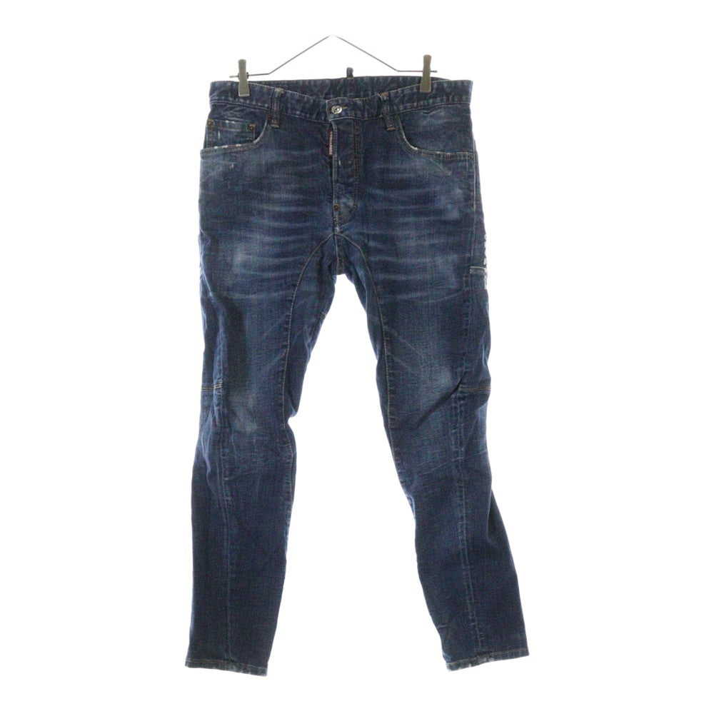 DSQUARED2(ディースクエアード) 22AW Biker Jean S74LB1156 S30342 バイカージーンズ デニムパンツ インディゴ