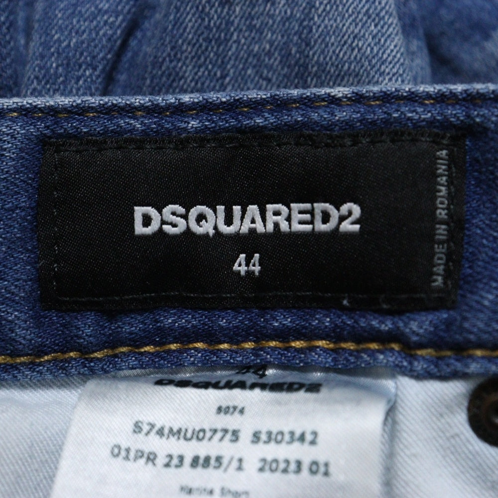 DSQUARED2(ディースクエアード) 23SS Denim Shorts S74MU0775 S30342 デニムショーツ ハーフパンツ インディゴ