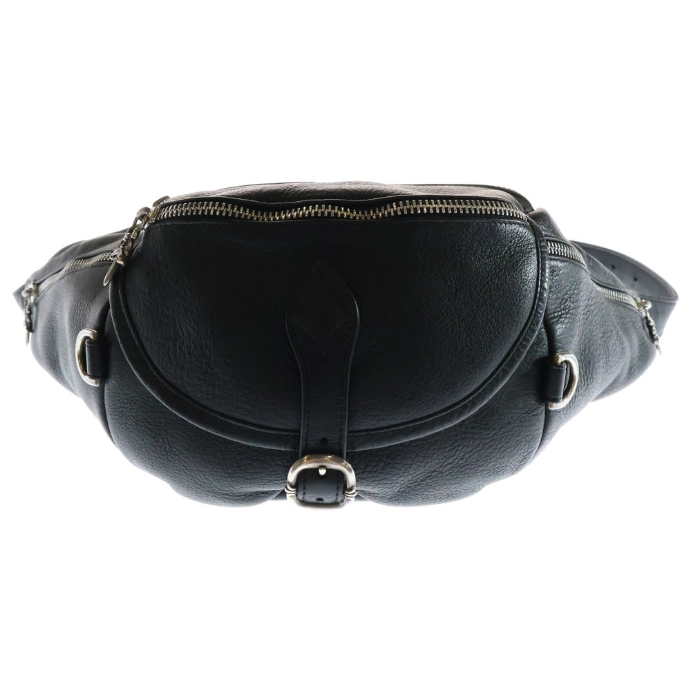 CHROME HEARTS(クロムハーツ) #1 SNAT PACK スナットパック ダガージップ ガンスリンガーベルト レザーウエストバッグ ブラック BCA378