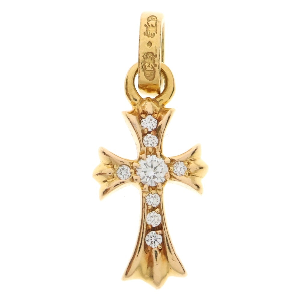 CHROME HEARTS(クロムハーツ) 22K CRS BBYFAT P/DIA ベイビーファットクロス PAVEダイヤ ペンダントトップ ゴールド BCA035