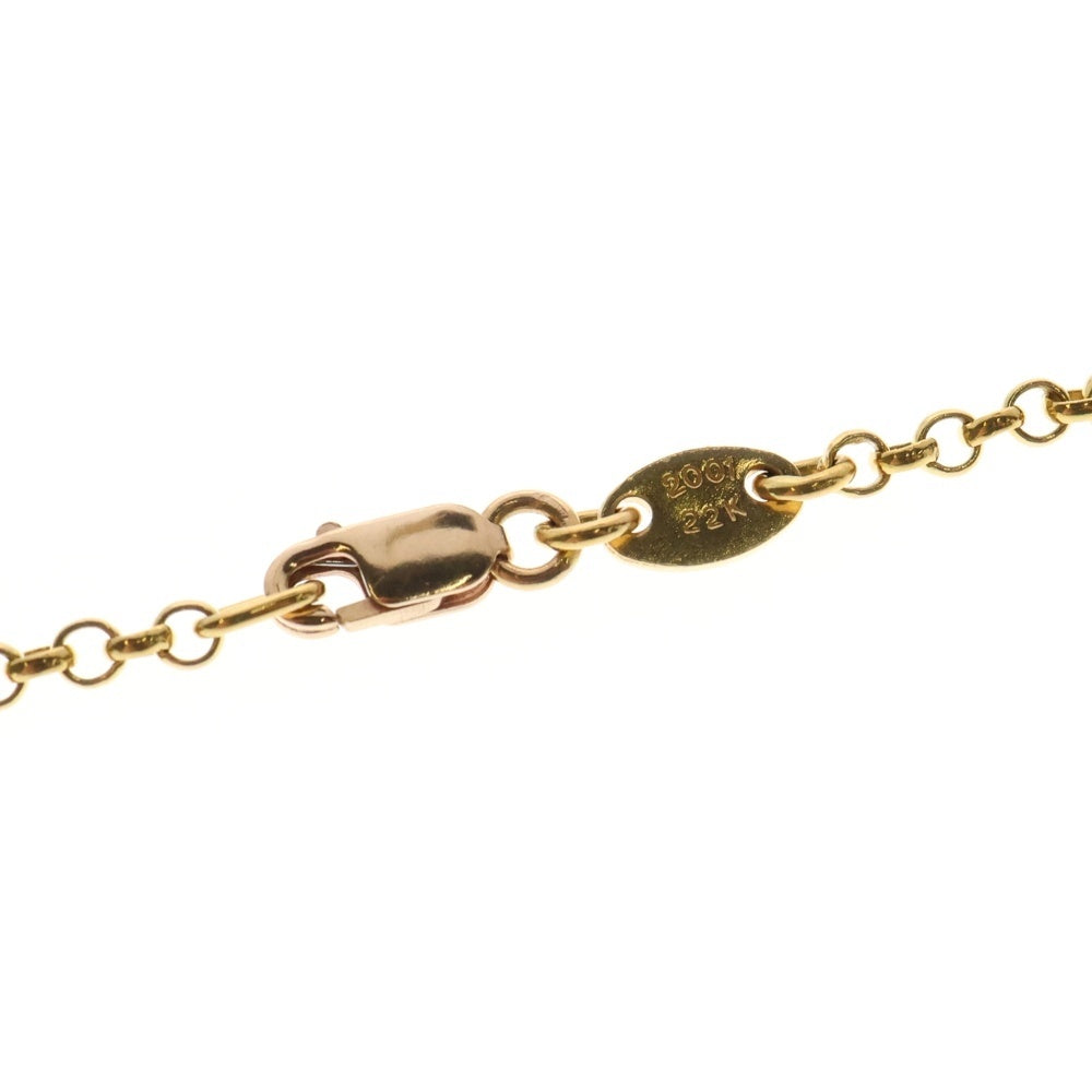 CHROME HEARTS(クロムハーツ) 22K NECKCHAIN R20 ロールチェーンネックレス 20inch ゴールド BCA011