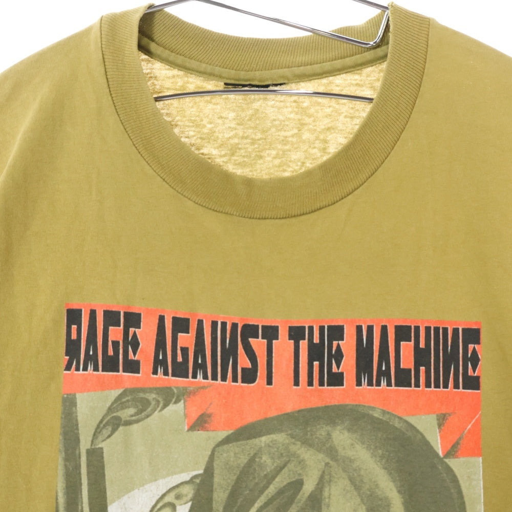 VINTAGE(ヴィンテージ) 90s RAGE AGAINST THE MACHINE TEE レイジ アゲインスト ザ マシーン Tシャツ カーキ
