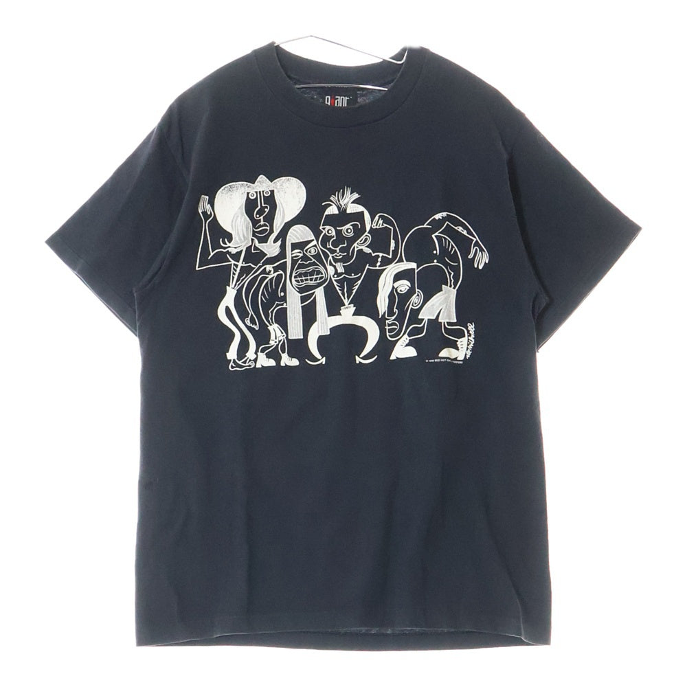 VINTAGE(ヴィンテージ) 90S VINTAGE RED HOT CHILI PEPPERS PICASSO レッドホットチリペッパーズ ピカソ プリント半袖Tシャツ カットソー ブラック