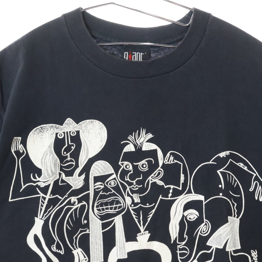 VINTAGE(ヴィンテージ) 90S VINTAGE RED HOT CHILI PEPPERS PICASSO レッドホットチリペッパーズ ピカソ プリント半袖Tシャツ カットソー ブラック