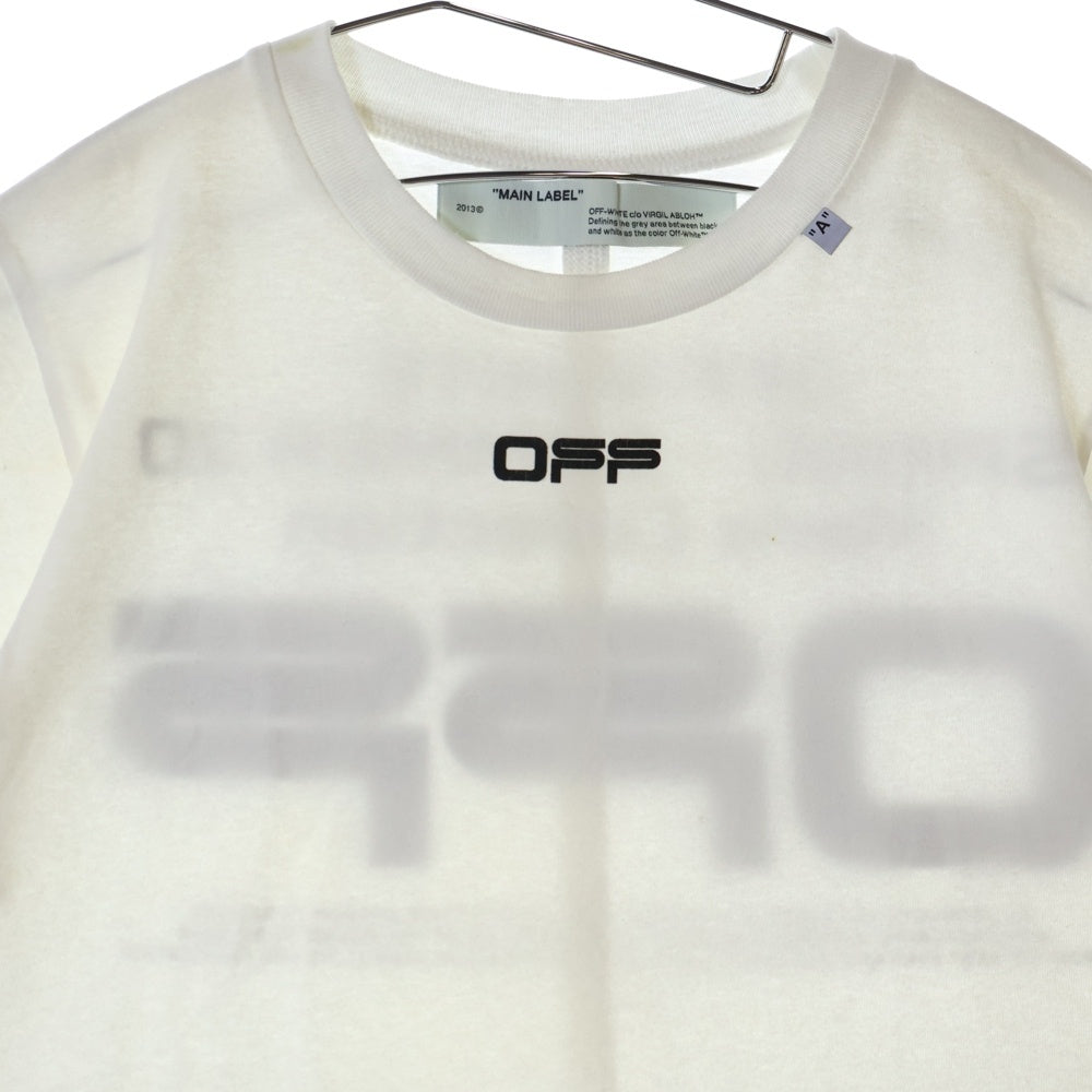 OFF-WHITE(オフホワイト) 20SS Wavy Line Logo T-Shirt クルーネック 半袖Tシャツ ホワイト OMAA027R20185004