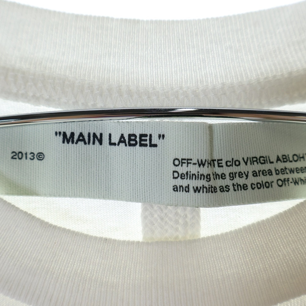 OFF-WHITE(オフホワイト) 20SS Wavy Line Logo T-Shirt クルーネック 半袖Tシャツ ホワイト OMAA027R20185004