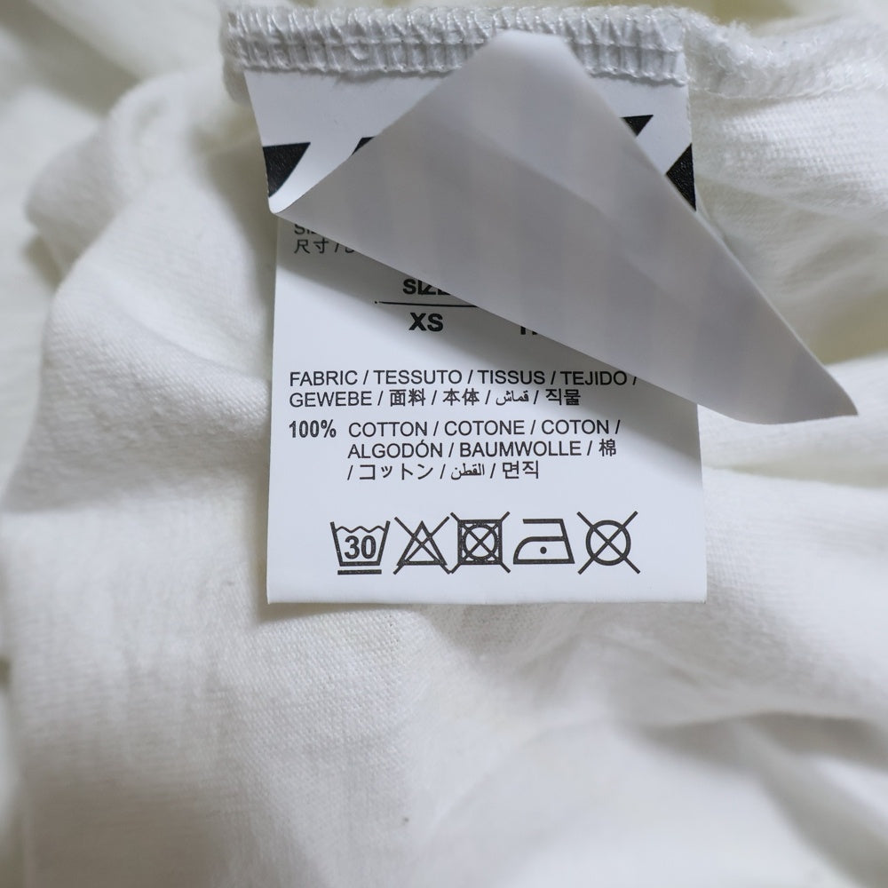 OFF-WHITE(オフホワイト) 20SS Wavy Line Logo T-Shirt クルーネック 半袖Tシャツ ホワイト OMAA027R20185004