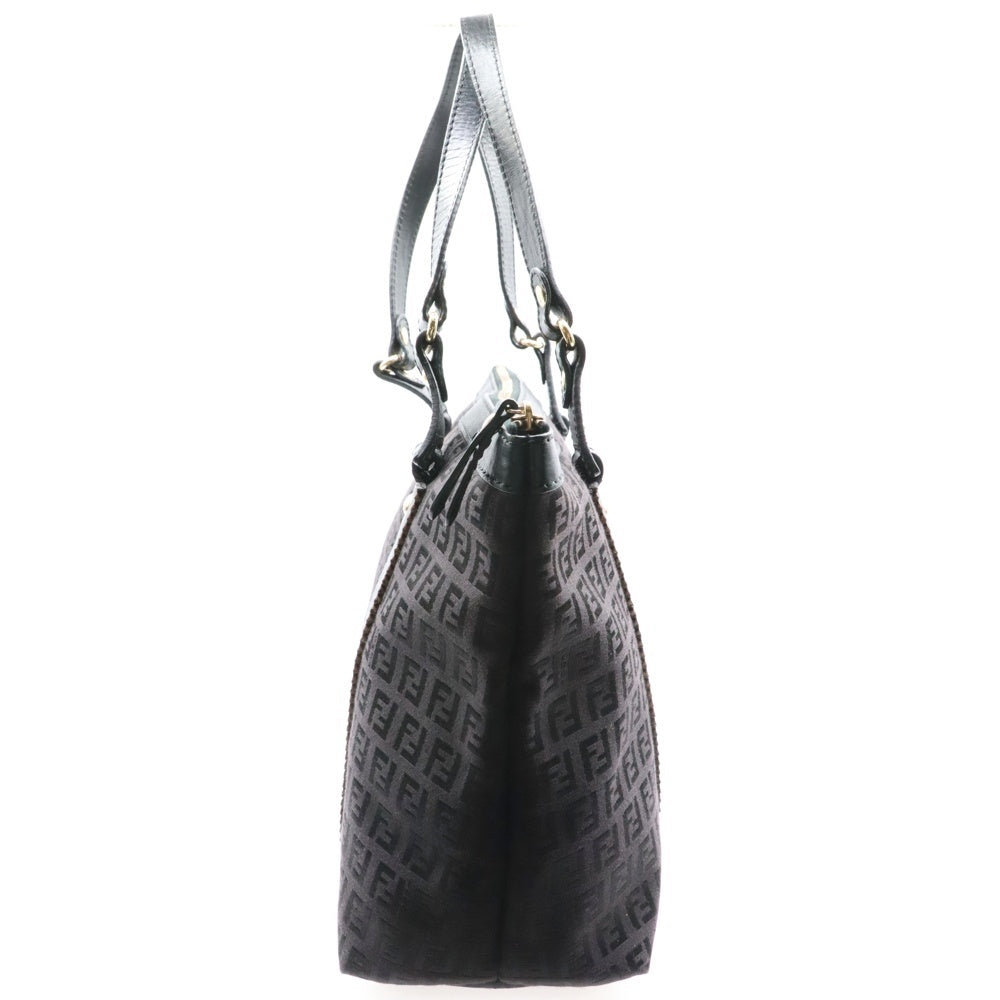 FENDI(フェンディ) ズッカ柄 キャンバス トートバッグ ブラック
