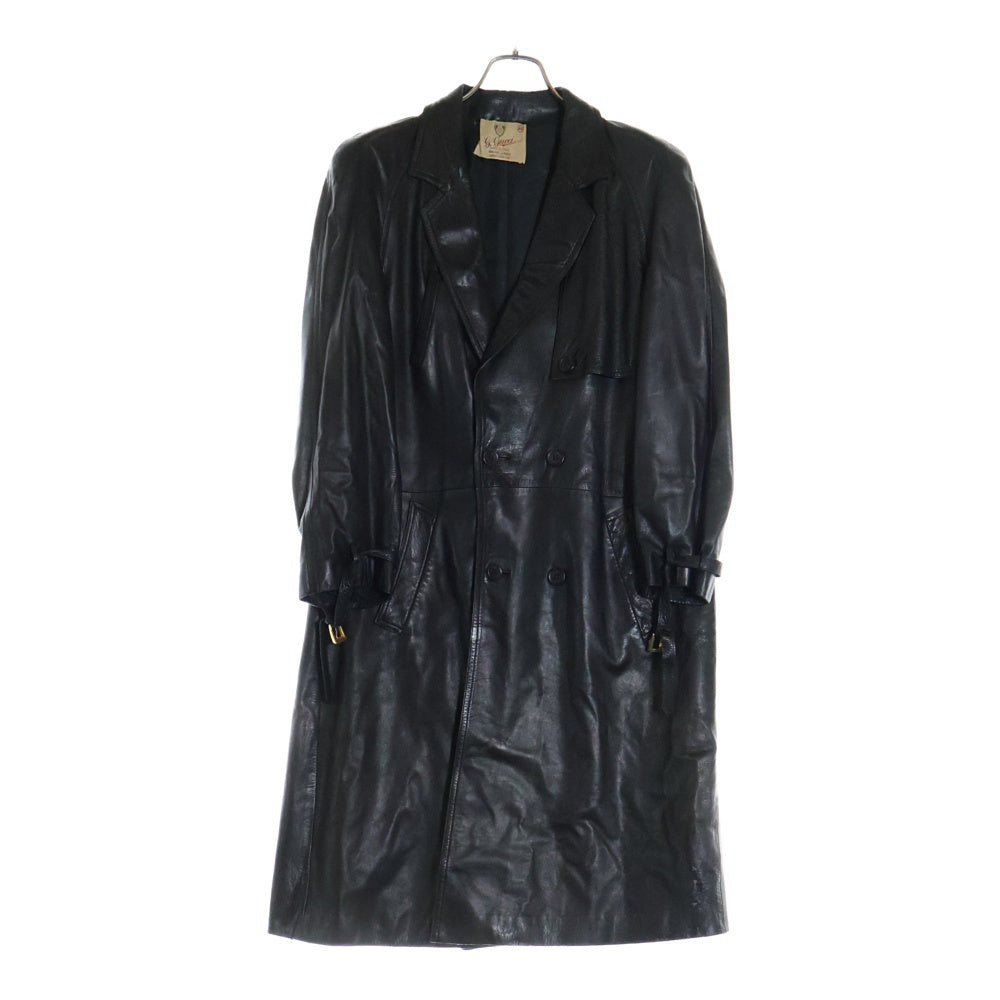 GUCCI(グッチ) 70s レザー トレンチコート ブラック