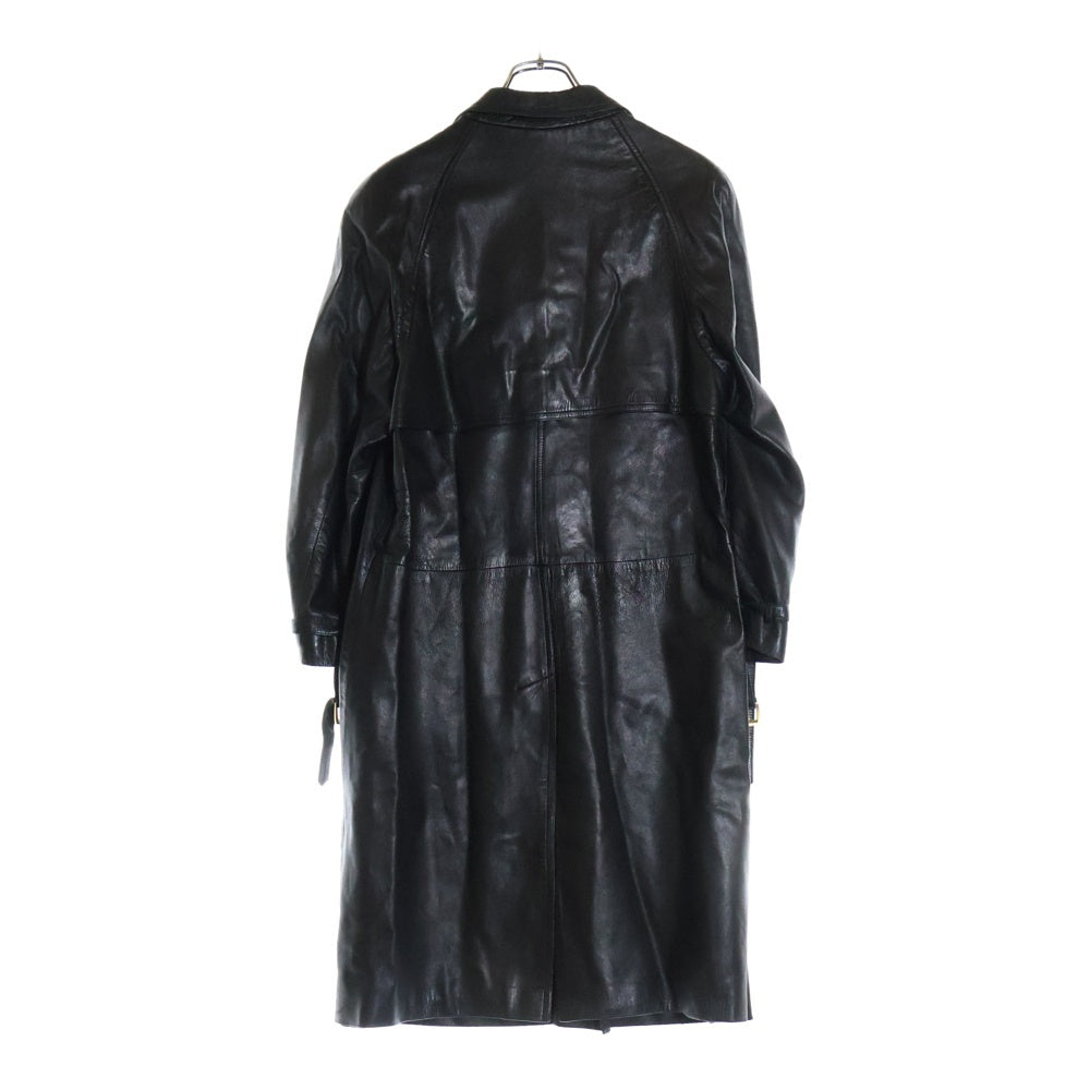 GUCCI(グッチ) 70s レザー トレンチコート ブラック