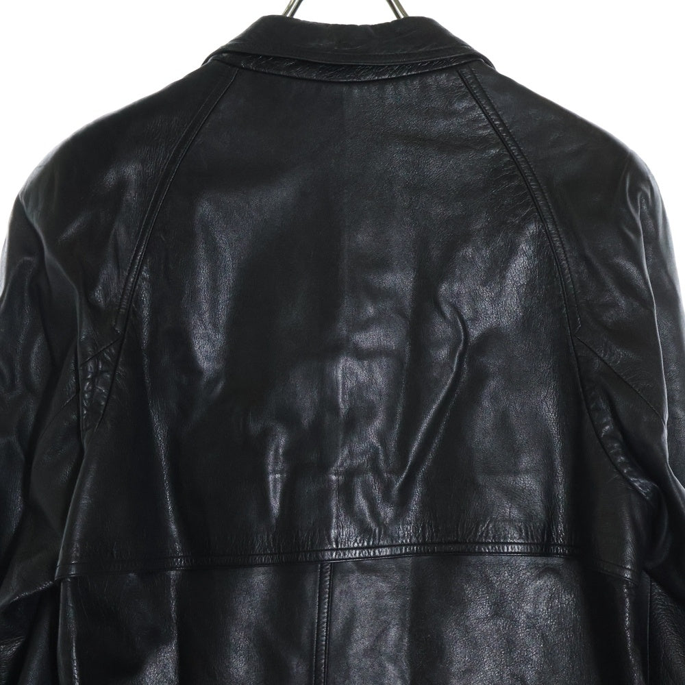 GUCCI(グッチ) 70s レザー トレンチコート ブラック