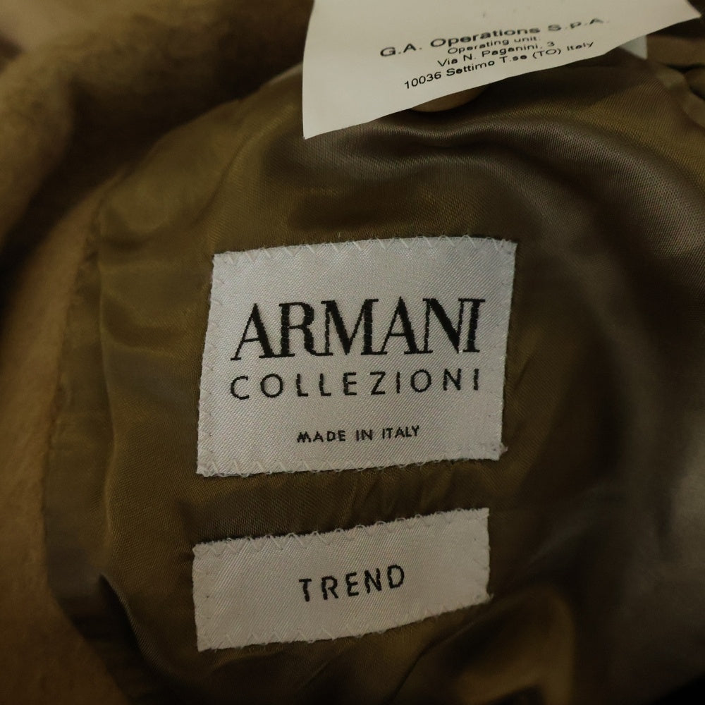 ARMANI COLLEZIONI(アルマーニ コレツィオーニ) キャメル ウール混 コート ベージュ