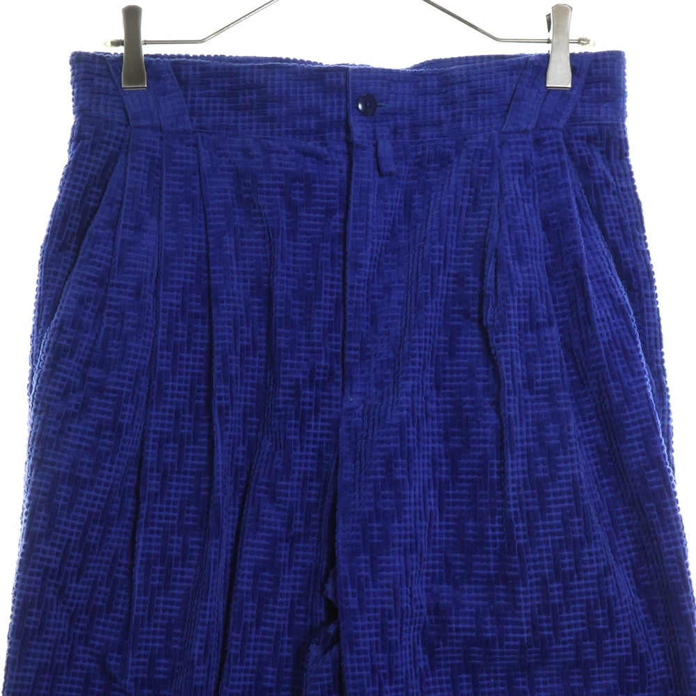 GIANNI VERSACE(ジャンニ ヴェルサーチ) ジップアップ コーデュロイパンツ ネイビー